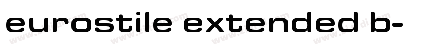eurostile extended b字体转换